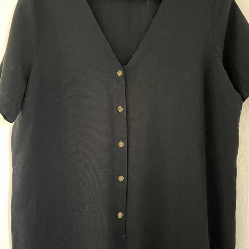 Hatch The Noelle Black Coverall Jumpsuit | size 2 - Picture 9 of 14